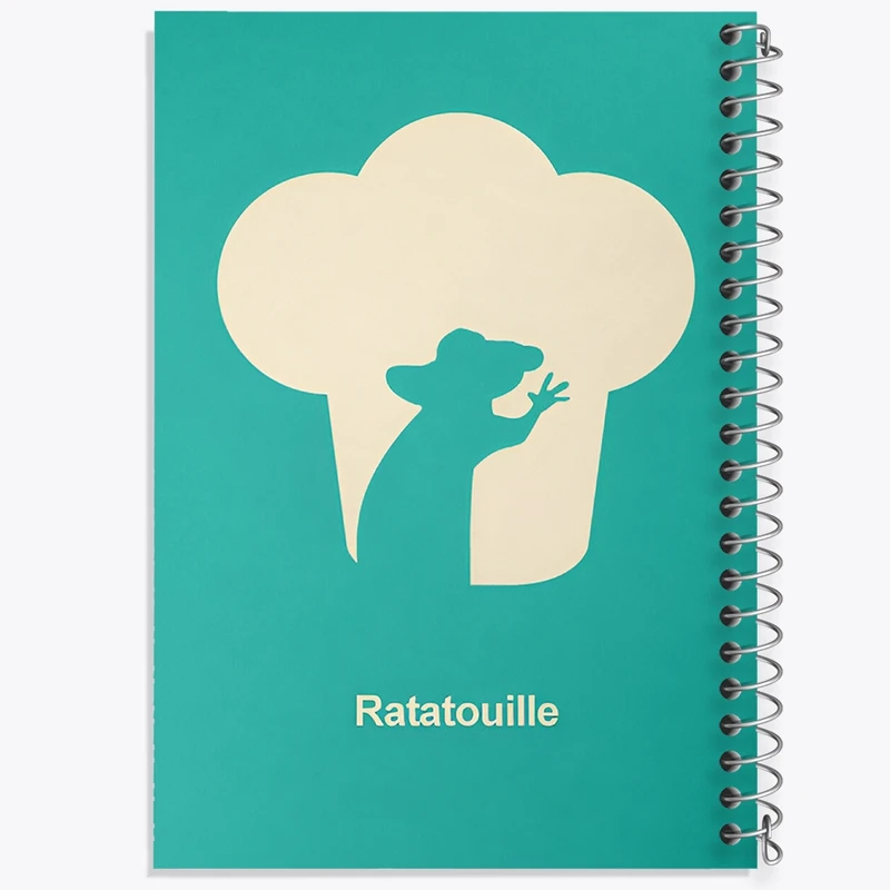 دفتر شطرنجی 50 برگ خندالو طرح موش سرآشپز (Ratatouille) کد N8553