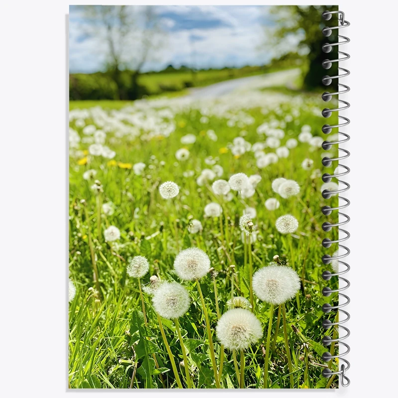 دفتر طراحی 50 برگ خندالو طرح پترن قاصدک کد N7649