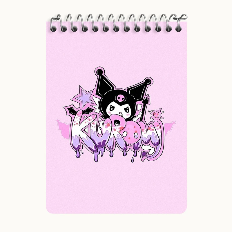 دفتر یادداشت 50 برگ خندالو طرح کرومی (Kuromi) کد N9473