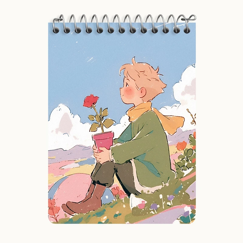 دفتر یادداشت 50 برگ خندالو طرح شازده کوچولو (The Little Prince) کد N7426