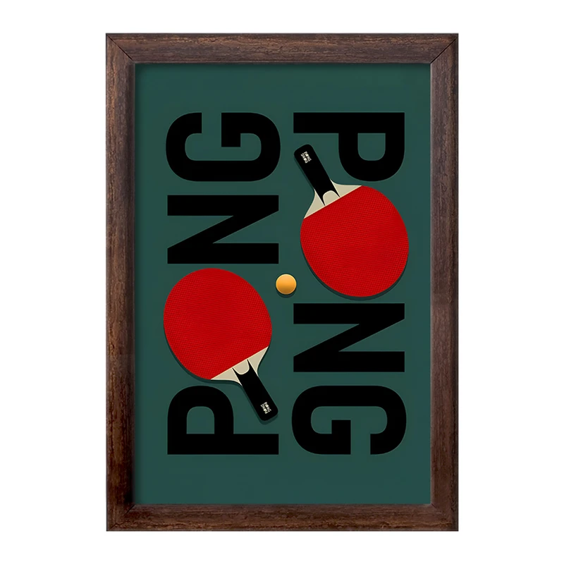 تابلو خندالو طرح پینگ پنگ (Ping Pong) کد F10668