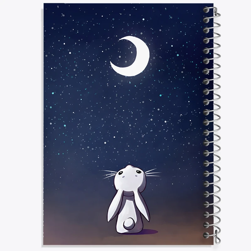 دفتر طراحی 50 برگ خندالو طرح ماه کد N8301