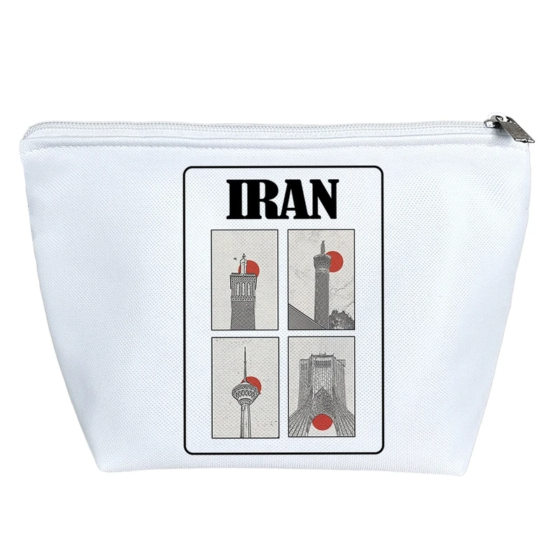 کیف لوازم آرایش دخترانه خندالو مدل ایران (Iran) کد H2782