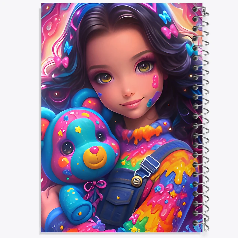 دفتر نقاشی 50 برگ خندالو طرح دخترانه کد F9541