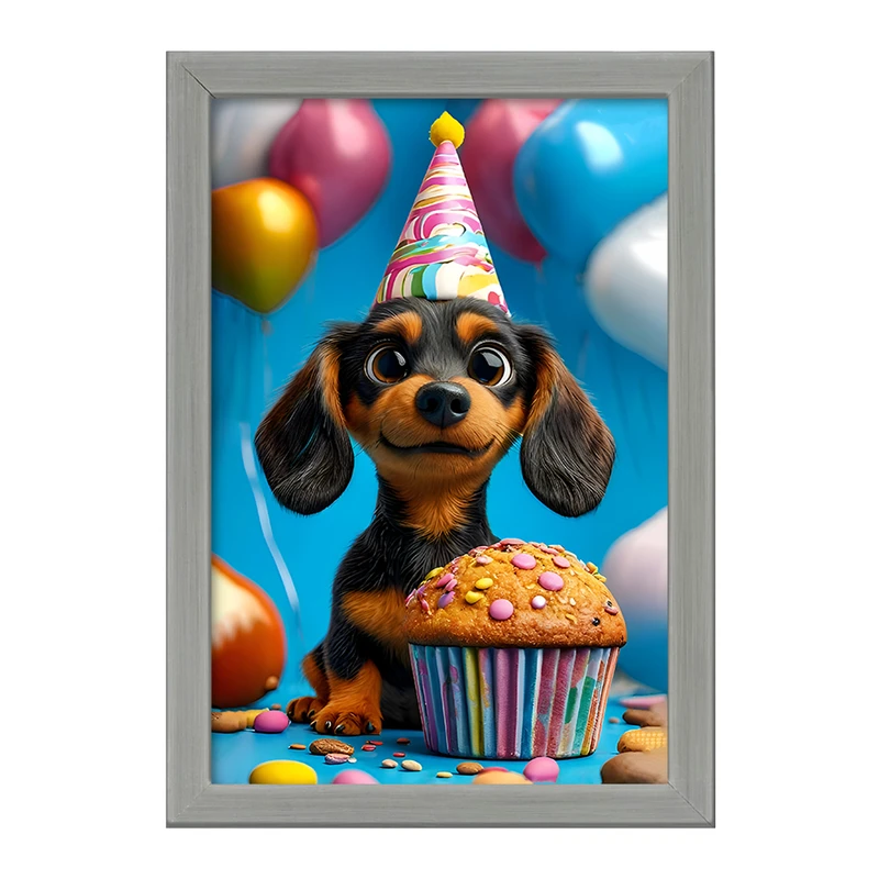 تابلو خندالو طرح سگ کد F12821