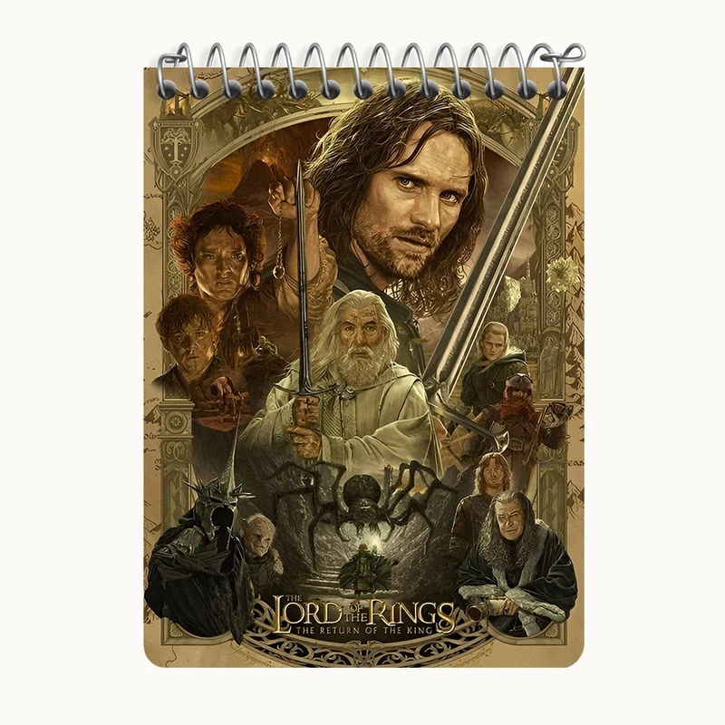 دفتر یادداشت 50 برگ خندالو طرح ارباب حلقه ها (Lord of the Rings)  کد N2850
