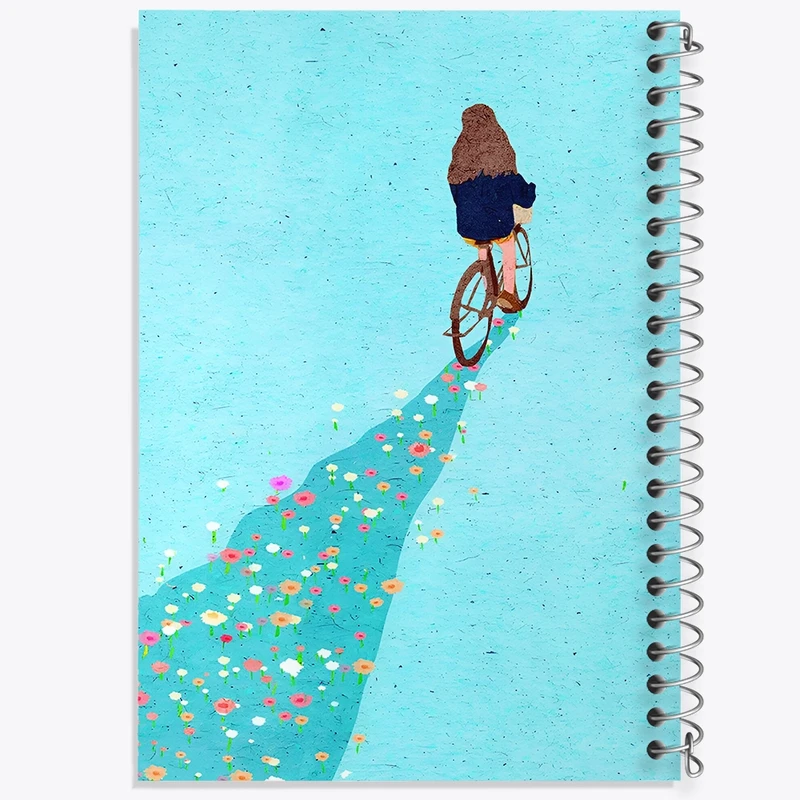 دفتر طراحی 50 برگ خندالو طرح دخترانه فانتزی کد F10904