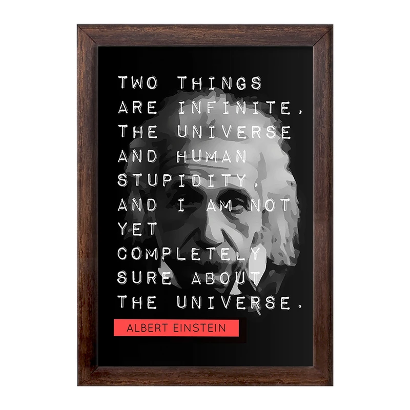 تابلو خندالو طرح آلبرت اینشتین (Albert Einstein) کد F14056