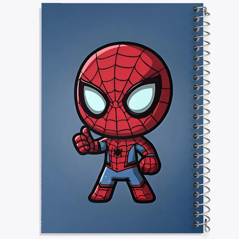 دفتر طراحی 50 برگ خندالو طرح مرد عنکبوتی کد F9413