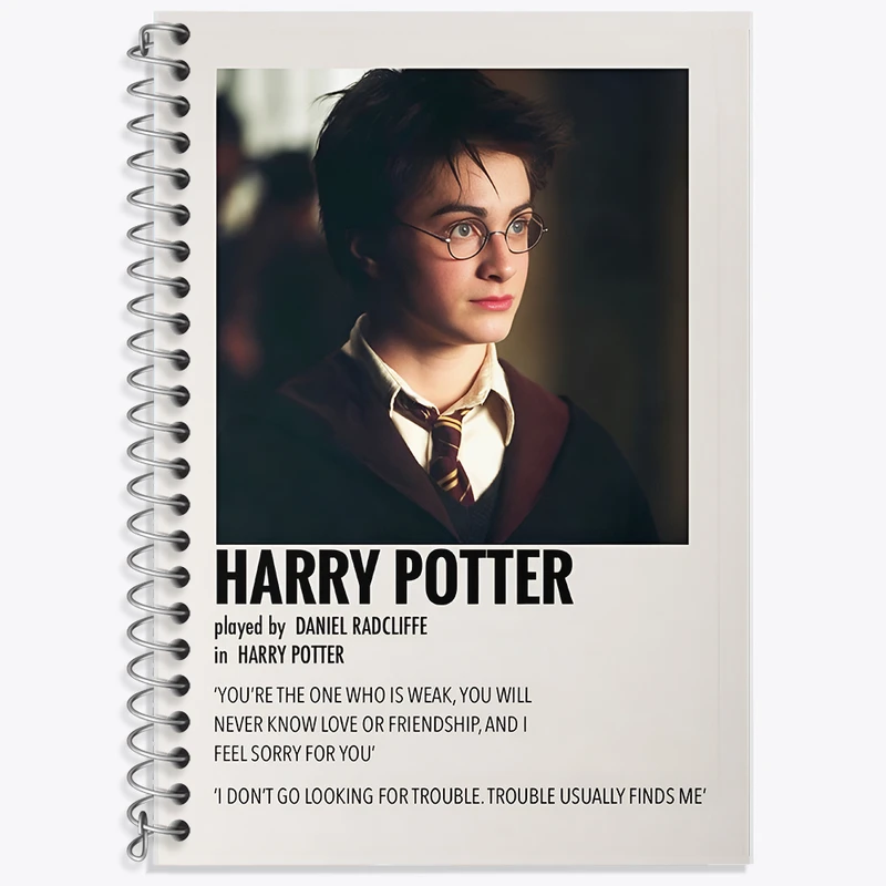 دفتر زبان دوخط 50 برگ خندالو طرح هری پاتر (Harry Potter) کد F13401