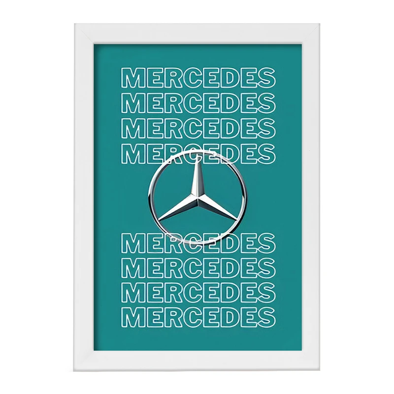 تابلو خندالو طرح مرسدس بنز (Mercedes Benz) کد F13525