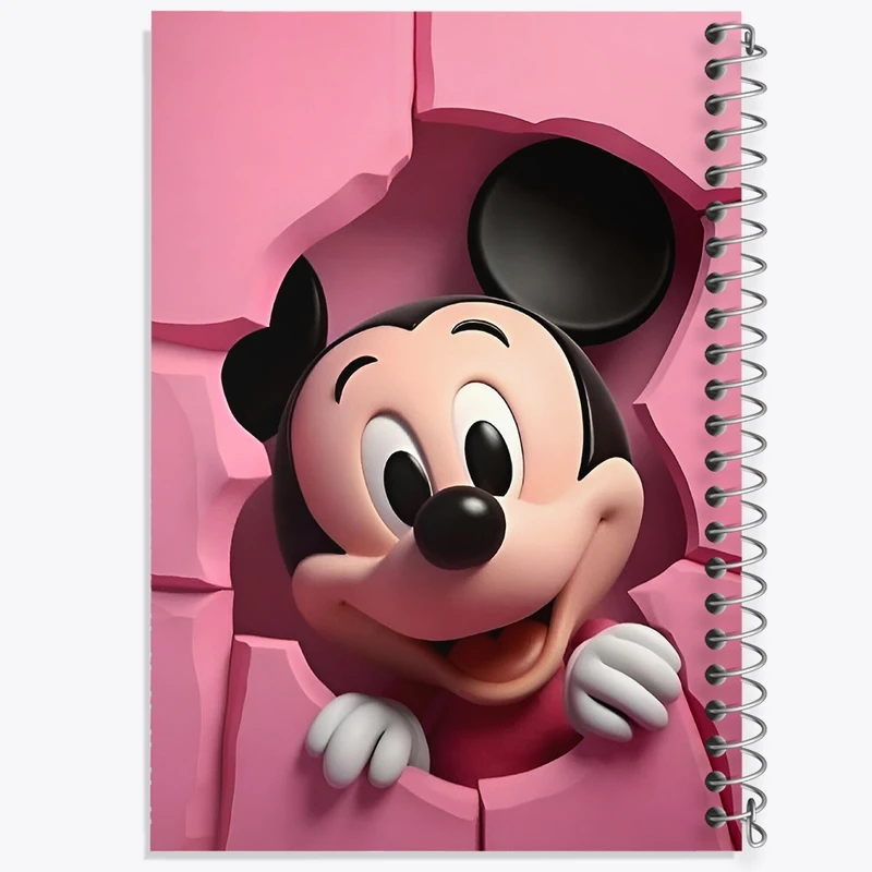 دفتر طراحی 50 برگ خندالو طرح میکی موس کد N2862