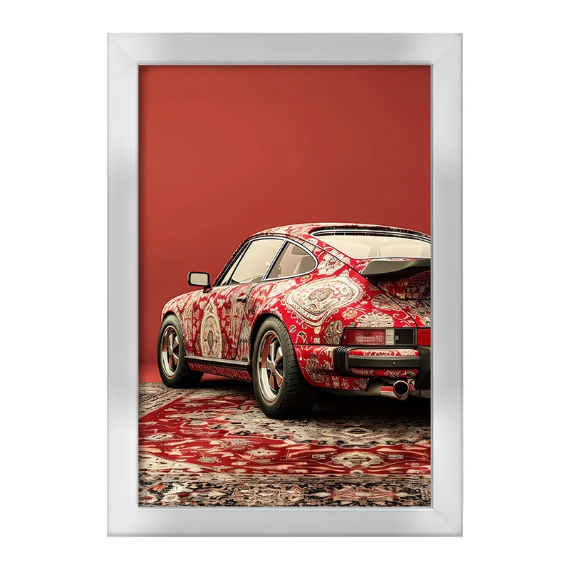 تابلو خندالو طرح ماشین و نقش فرش کد F10702