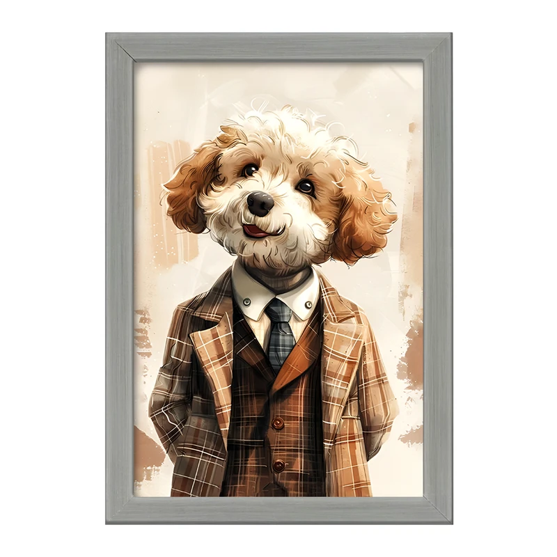 تابلو خندالو طرح سگ بامزه کد F12628