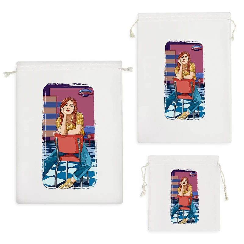 نظم دهنده خندالو مدل دختری در کافه کد 5660 مجموعه 3 عددی