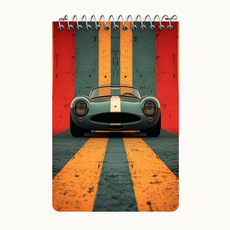 دفتر یادداشت 50 برگ خندالو طرح ماشین اسپرت کد F7028