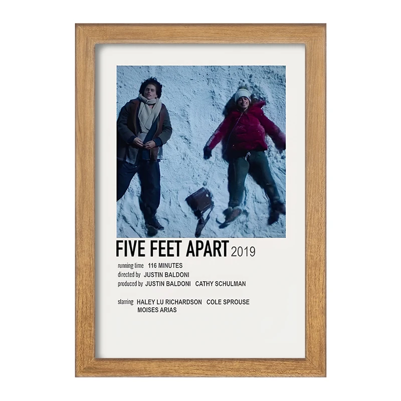 تابلو خندالو طرح پنج قدم فاصله (Five Feet Apart) کد F13196