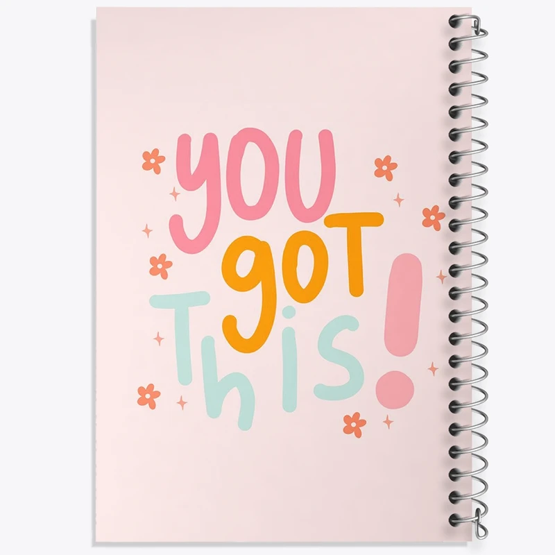 دفتر طراحی 50 برگ خندالو طرح جملات انگیزشی کد 24803