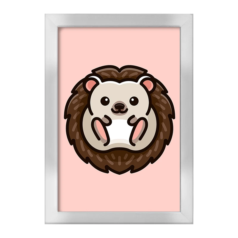 تابلو خندالو طرح حیوانات بامزه جوجه تیغی کد 28202