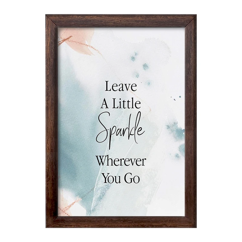 تابلو خندالو طرح هر جا می روید کمی درخشش بگذارید کد F11425