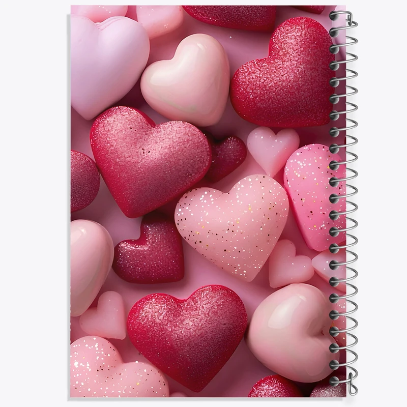 دفتر مشق 100 برگ خندالو طرح قلب قلبی کد N6435