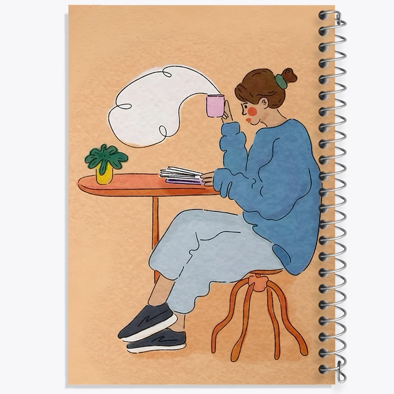 دفتر شطرنجی 50 برگ خندالو طرح دخترانه کد F10823