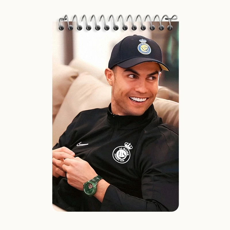 دفتر یادداشت 50 برگ خندالو طرح کریستیانو رونالدو کد F5969