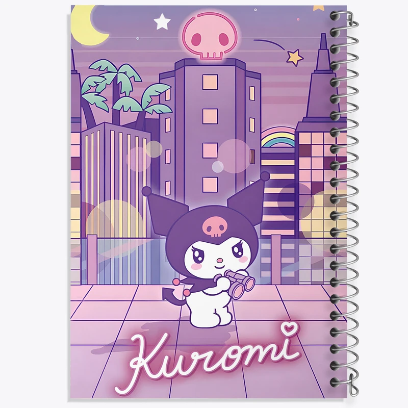 دفتر مشق 100 برگ خندالو طرح کرومی (Kuromi) کد N9051