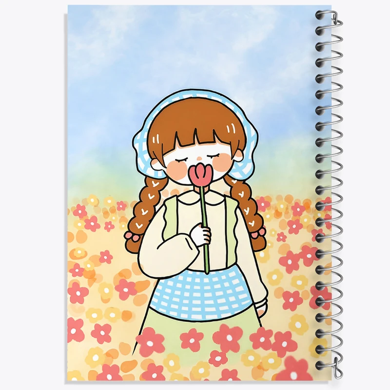 دفتر نقاشی 50 برگ خندالو طرح دخترانه کد F4911