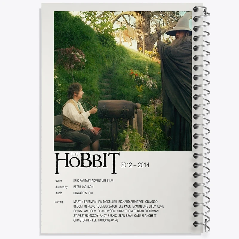دفتر شطرنجی 50 برگ خندالو طرح هابیت ها (The Hobbit) کد F13294