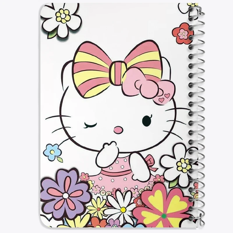دفتر یادداشت 50 برگ خندالو طرح هلو کیتی Hello Kitty کد 2479