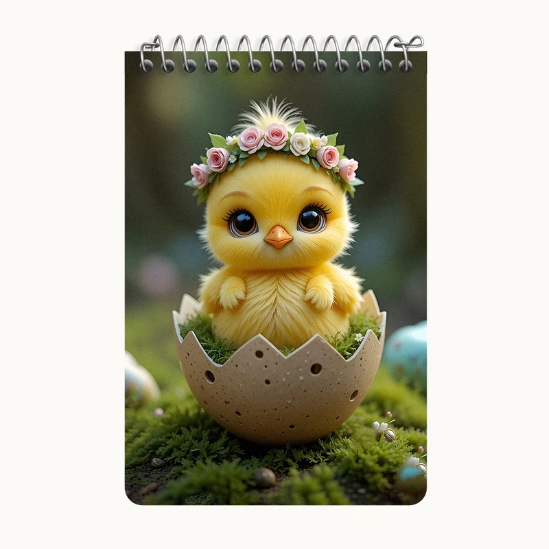 دفتر یادداشت 50 برگ خندالو طرح جوجه کیوت کد F12582