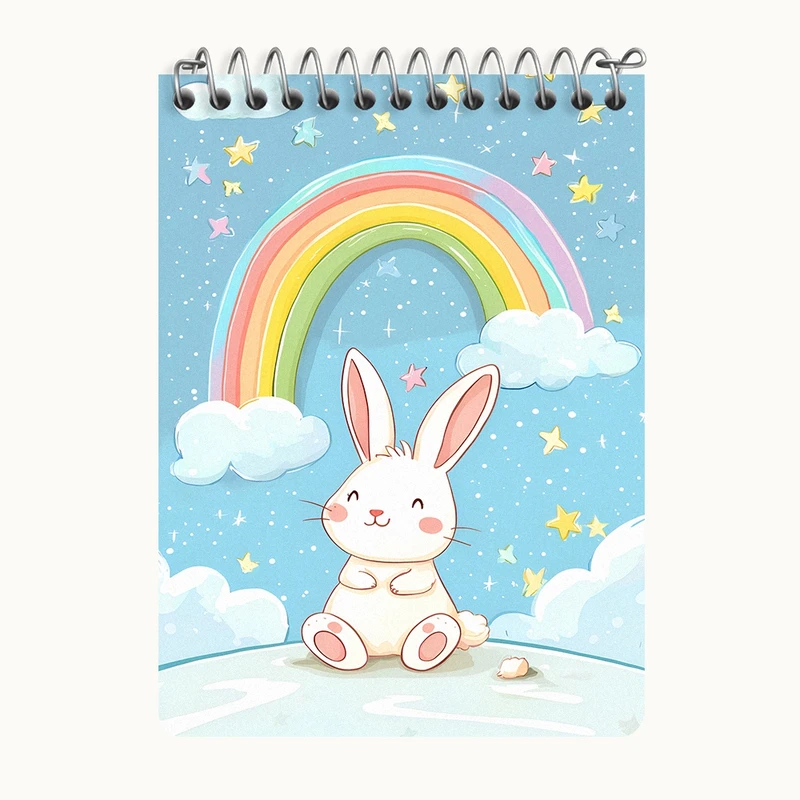 دفتر یادداشت 50 برگ خندالو طرح خرگوش بامزه کد N6925