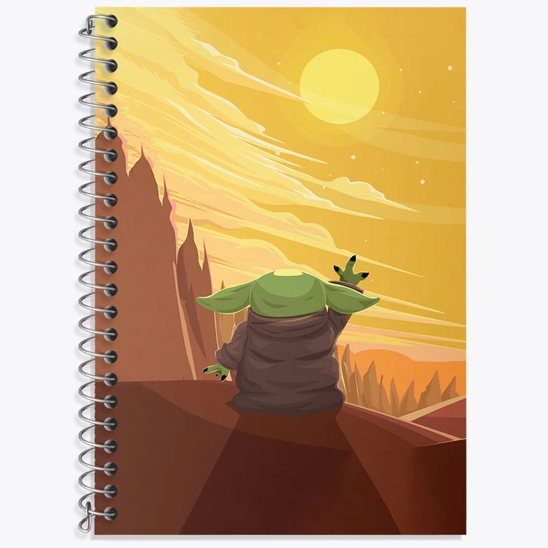 دفتر لغت 50 برگ خندالو طرح بیبی یودا کد F3582