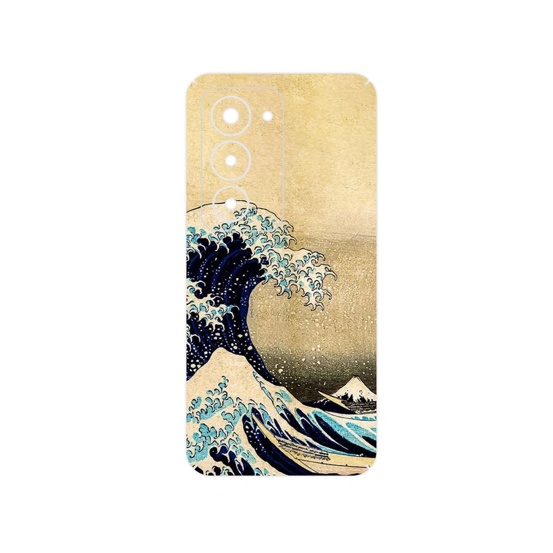 برچسب پوششی ماهوت مدل The Great Wave off Kanagawa of Hokusai مناسب برای گوشی موبایل شیائومی Redmi 15 4G