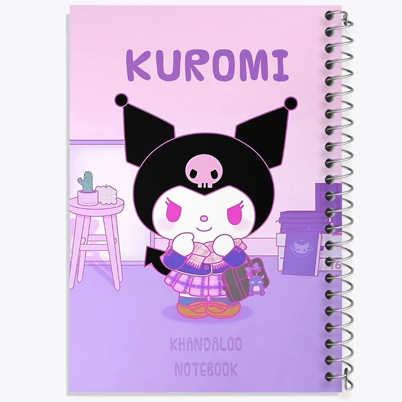 دفتر طراحی 50 برگ خندالو طرح کرومی (Kuromi) کد N9002