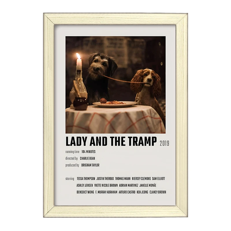 تابلو خندالو طرح Lady and the Tramp کد F12944