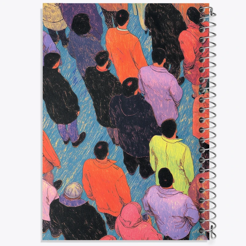 دفتر ژورنال نویسی 50 برگ خندالو مدل نقطه ای طرح فانتزی کد N8899