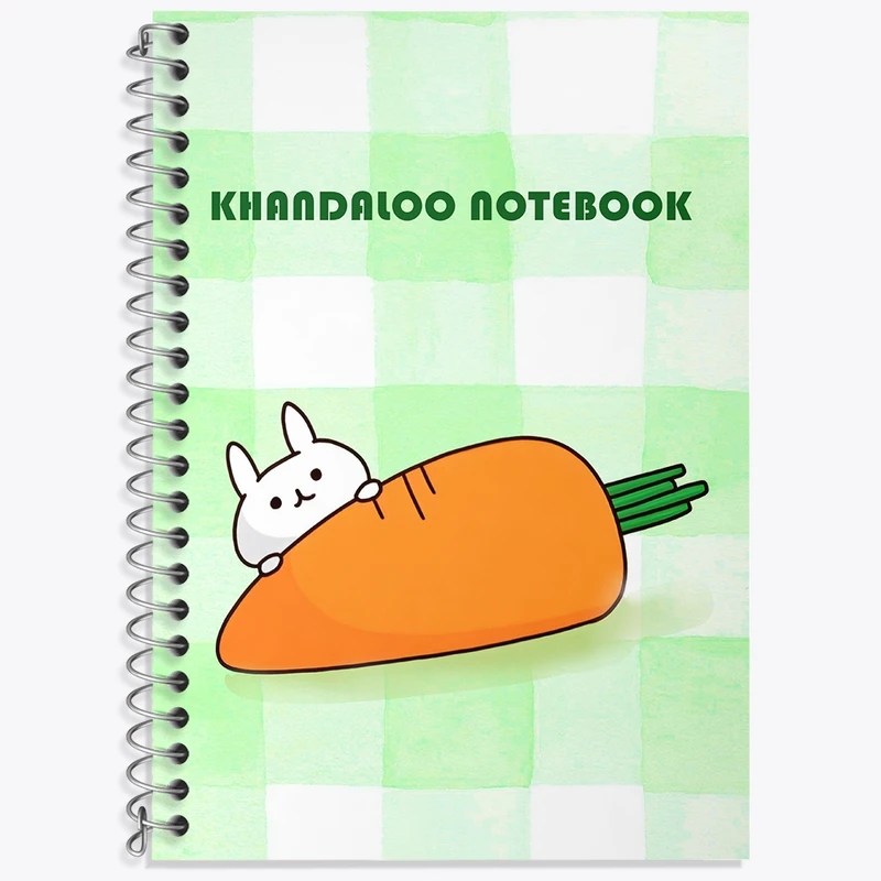 دفتر زبان 50 برگ خندالو مدل سه خط طرح خرگوش کیوت کد N6199