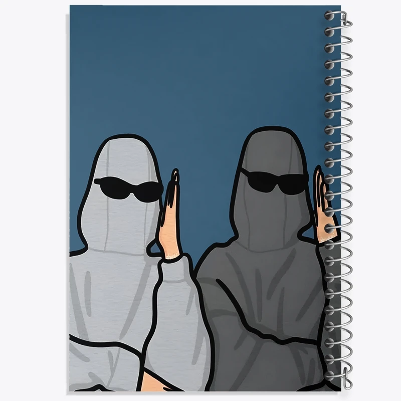 دفتر طراحی 50 برگ خندالو طرح آدم فانتزی کد F3592