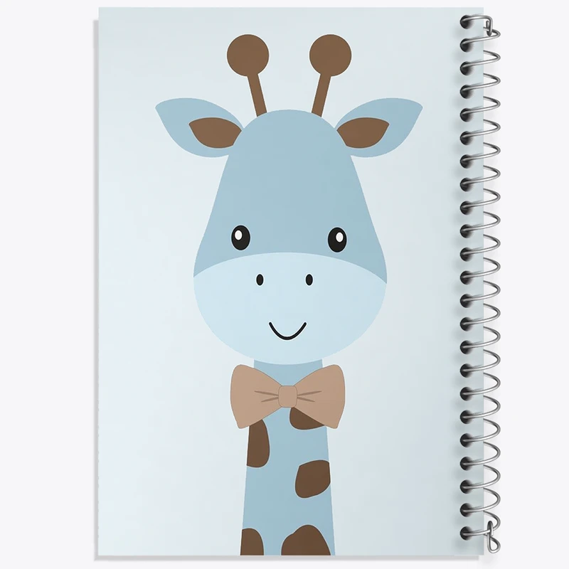 دفتر ژورنال نویسی 50 برگ خندالو مدل نقطه ای طرح زرافه بامزه کد F3198