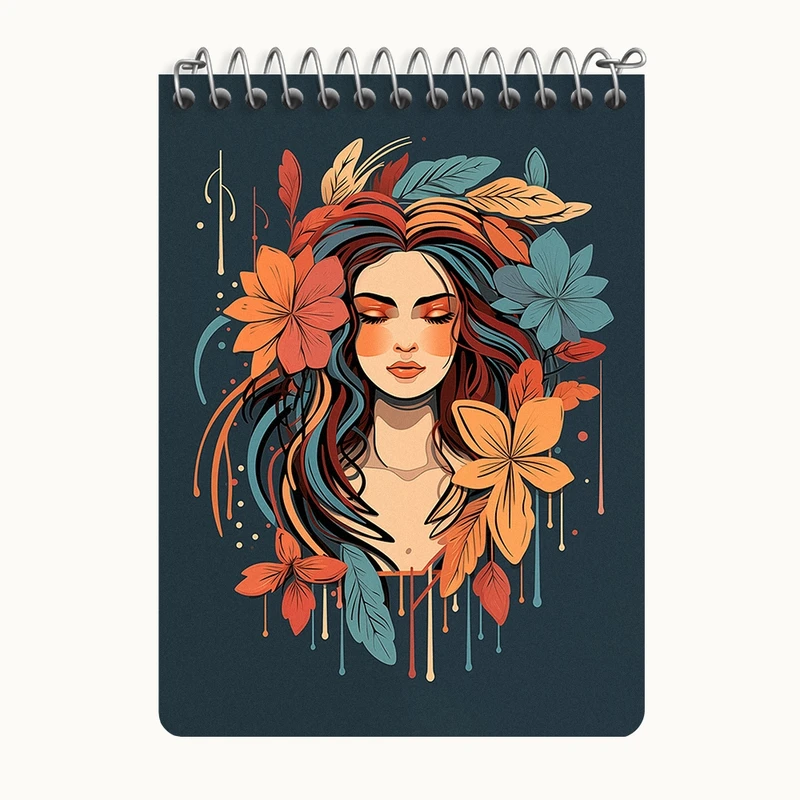 دفتر یادداشت 50 برگ خندالو طرح دخترانه کد N1622