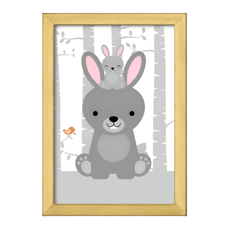 تابلو خندالو طرح خرگوش بامزه کد F3178