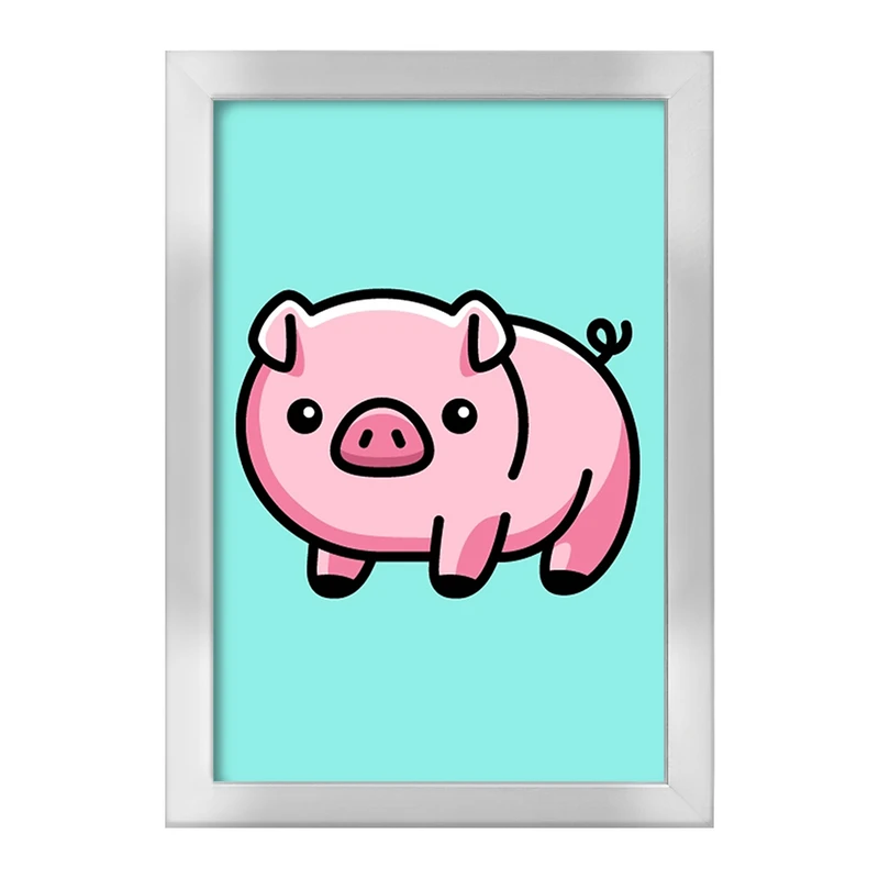 تابلو خندالو طرح حیوانات بامزه خوک کد 28167