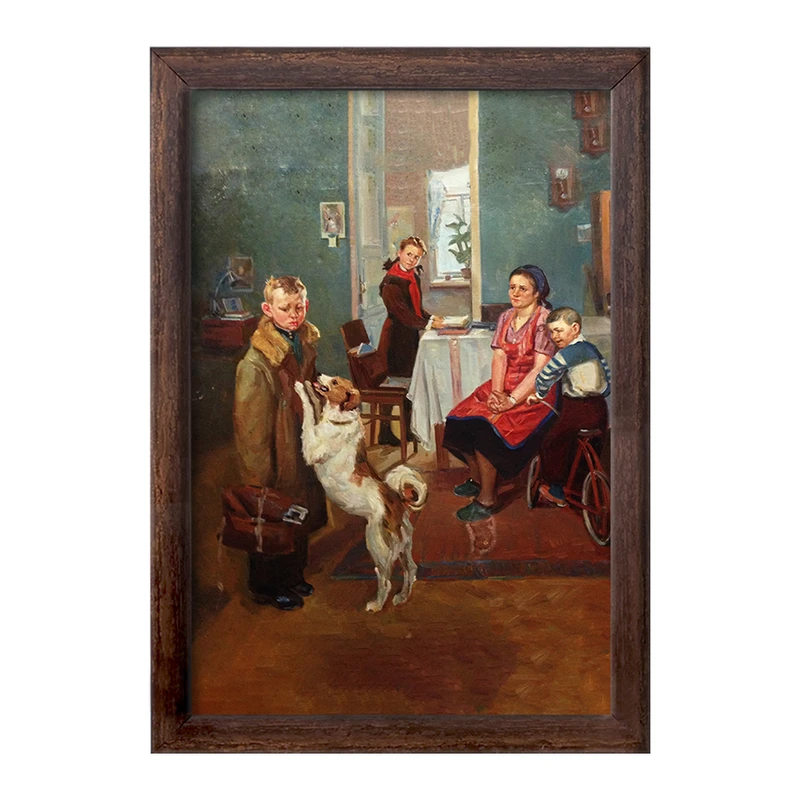 تابلو خندالو طرح نقاشی دوباره مساوی اثر فدور رشتنیکوف کد F12293