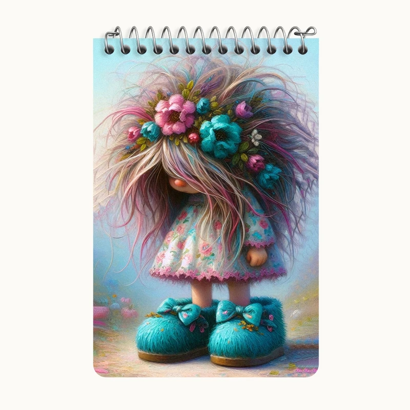 دفتر یادداشت 50 برگ خندالو طرح دختر شلخته کد F6266