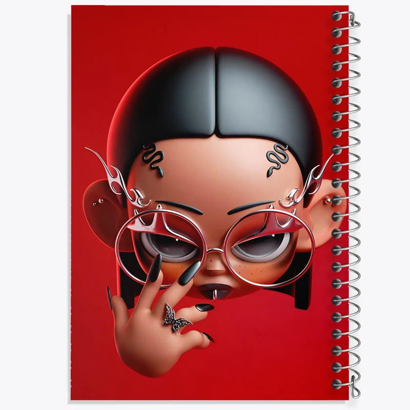 دفتر نقاشی 50 برگ خندالو طرح ریحانا (Rihanna) کد F9662