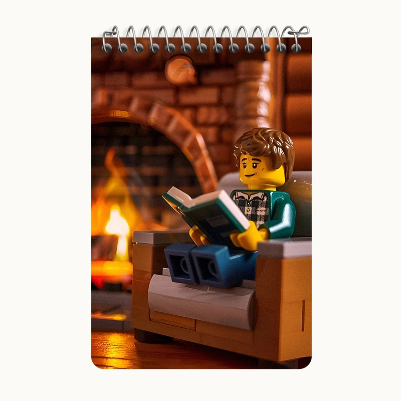 دفتر یادداشت 50 برگ خندالو طرح لگو (Lego) کد F6556