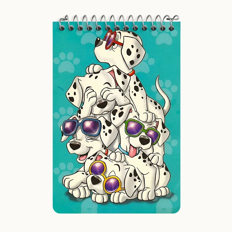 دفتر یادداشت 50 برگ خندالو طرح 101 سگ خالدار کد F8604