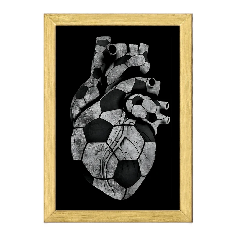 تابلو خندالو طرح قلب فوتبالی کد F4816